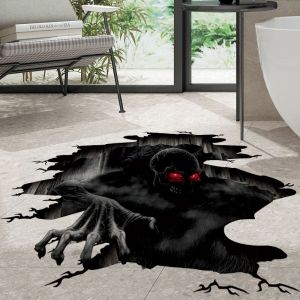 3d Halloween Stickers Muraux, Halloween Squelette Stickers Muraux, Halloween Plancher Amovible Stickers, Effrayant Stickers Muraux, Décoration De Salle Autocollants, - Neuf