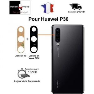 Original Pour Huawei P30 Lentille Vitre En Verre De Remplacement De La Caméra Arrière Appareil Photo Avec Adhésif 3m - Neuf