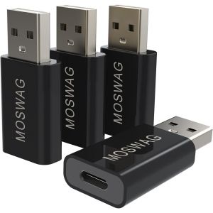 THEF-Adaptateur USB C Femelle vers USB mâle, Adaptateur USB C vers USB Compatible avec Le Chargeur Apple MagSafe, Watch Series Ultra/8/7/se, iMac, MacBook Pro, MacBook, Ordinateurs Portables, PC. - Neuf