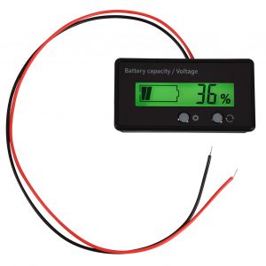 Testeur De Tension De Capacite De Batterie Universel A Ecran Lcd Retroeclaire, Moniteur De Voltmetre - Neuf