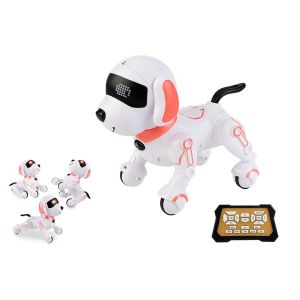 Robot chien t&eacute;l&eacute;command&eacute; avec fonctions interactives et batterie rechargeable - Neuf