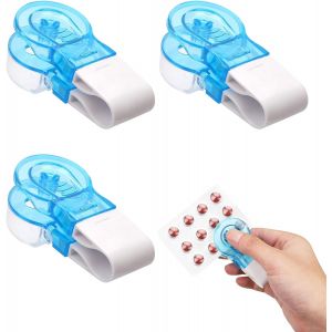 KALANKA-3PCS Pilulier Portable,Distributeur de Comprim&eacute;s Portables,Distributeur de Pilules Portable,Pilulier Compact avec Bo&icirc;te de Rangement,Outil Collecte Pilules Sans Contact,Retirer Facilement les - Neuf