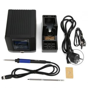 XYONG Station de soudage intelligente HK-1000, fer a souder sans plomb, affichage numerique, 90 W, 150480 ¡ãC, prise UE 220 V - Neuf