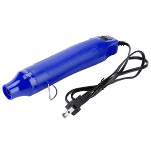Pistolet a air chaud electrique, outil de bricolage pour le gaufrage et le sechage de gaines retractables (US 110 V, bleu) - Neuf