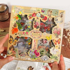 510 Pi&egrave;ces Scrapbooking Autocollants,Transparent Pet Autocollants Fleur D&eacute;coration Autocollants Plante Scrapbooking Stickers R&eacute;tro Adh&eacute;sif D&eacute;coratif Artisanat Autocollants Pour Diy Album,Cards - Neuf