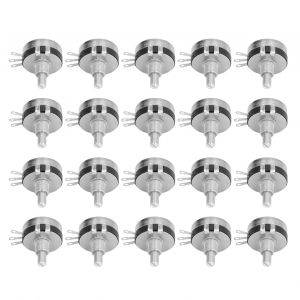 XYONG Kit d'assortiment de 20 potentiometres a film de carbone monotour, composant conique rotatif WTH118-2W22K - Neuf
