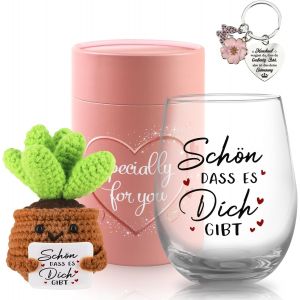 Ytfhg-Cadeaux Pour Petite Amie - Verres À Vin 500 Ml - Cadeau D'anniversaire Pour Femme - Cadeaux Personnalisés Pour Meilleure Amie - Cadeau De Remerciement - Idées Cadeaux Pour Femme, Collègue - Neuf