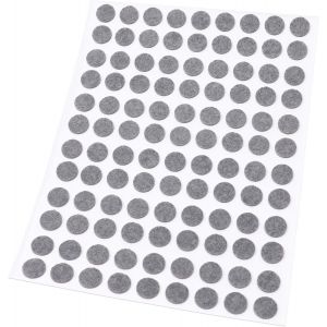 108 X Felt Gliders / Grey / Diameter 10 Mm / Round / 1.5 Mm Thick / Self-Adhesive Gliders Of Optimal Quality - Neuf