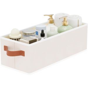 APT-Lot de 1 Panier Rangement Dressing, Boite en Tissu Pliable avec Poignée, Casier Sous-Vêtements pour Organiser des étagères, des Placards (Beige,38x15.5x13cm) - Neuf