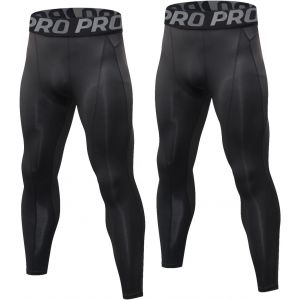 Ulteronixshop-Lot De 2 Pantalons De Compression Pour Homme - Pantalon De Course Long &Agrave; S&eacute;chage Rapide - Respirant - Collants De Course Pour Homme - Pour Fitness, Gym, Jogging, Entra&icirc;nement, Basketbal - Neuf