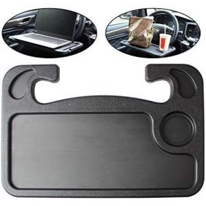 Support De Volant De Voiture, Plateau De Volant Portable Multifonction, Design Double Face, Plateau De Volant Pour Ordinateur De Voiture - Neuf