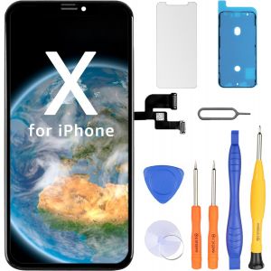 CAUC-&Eacute;cran pour iPhone X, FHD Tactile et 5.8"" LCD Complet de Remplacement, Compatible avec iPhone 10 Display en Verre d'Assemblage de Num&eacute;riseur + Outils de R&eacute;paration - Neuf