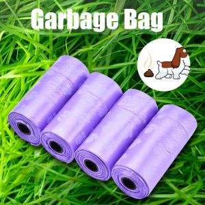 HJLIAN Lot de 10 rouleaux de sacs poubelle en plastique a imprime pattes pour la collecte des dejections canines - Neuf