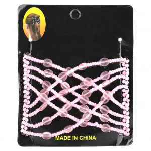 Peigne A Cheveux En Fil Metallique, Peigne A Cheveux En Forme De Goutte D'eau, Peigne Magique A Perles, Peigne De Coiffure Rose - Neuf