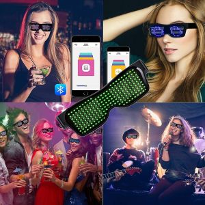 Lunettes n&eacute;on LED Bluetooth pour f&ecirc;tes - Neuf
