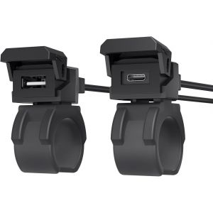 Prise Usb Moto Etanche Charge Rapide,Chargeur Usb Moto 18w Qc3.0 Usb Et 30w Pd Type C,Prise De Chargeur De Voiture Adaptateur Usb &Eacute;tanche Pour Moto Ip66 Pour Suv Marin De Bateau 12v - Neuf