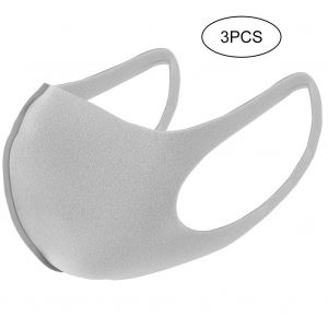 Masque De Protection Anti-Poussiere En Mousse Respirante Pour Le Cyclisme En Plein Air (Gris) - Neuf