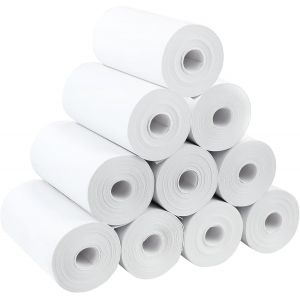 Lot de 10 rouleaux de papier thermique pour appareil photo et imprimante pour enfants-Papier d'impression sans BPA-Meilleur choix pour les appareils photo à impression instantanée (57 mm x30mm) - Neuf