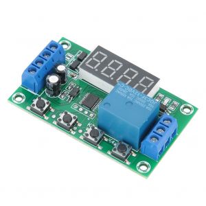 Module relais 12 V unidirectionnel, declencheur de cycle, circuit de temporisation, commutateur multifonctionnel, temps reglable - Neuf