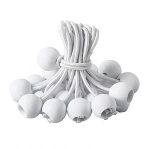 Paquet De 50 Boules Élastiques Black Ball Bungee Heavy Duty Tarp Bungee Cordons Élastiques - Neuf