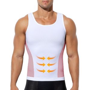 Slep-Debardeur Compression Homme Gaine Ventre Plat Débardeur Gainant Homme Gaine Amincissante Maillots De Corps - Neuf