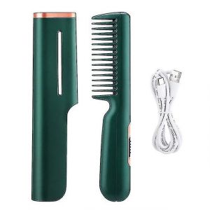 Brosse Lissante &Eacute;lectrique Rotative 2 En 1 Professionnelle Mini, Verte - Neuf
