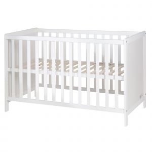 Lit Cododo Roba - Blanc - 60x120 Cm - 5 Barres Amovibles - Neuf