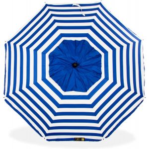Ulteronixshop-Parasol de plage mod&egrave;le 200 cm avec spirale et poteau de parcours total. 8 baleines protection totale contre les rayons UV - Neuf