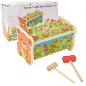 Jouet Educatif En Bois Pour Enfants, Marteau, Banc De Frappe, Jeu Pour Hamster - Neuf