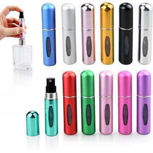 12 Pièces Vaporisateur Parfum 5 Ml,Flacon Parfum Vide,Anti Fuite Pour Les Déplacements,Les Voyages,Les Sorties,Les Sacs À Main - Neuf