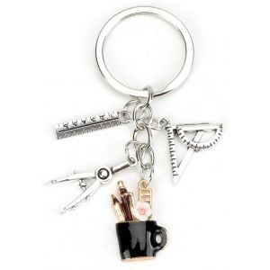 KAL-Porte-Clés De Papeterie, Cadeau Pour Les Enseignants, Les Étudiants Et Les Amis, Idéal Pour Un Anniversaire, Une Remise De Diplôme Et Un Adieu, Porte-Clés Pour Les Éducateurs - Neuf