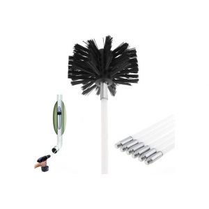 Kit de ramonage, outils pour le nettoyage des chemin&eacute;es. Le kit de ramonage contient 6 tiges flexibles (41 cm) et 1 tige (100 mm) + une tige hexagonale. - Neuf