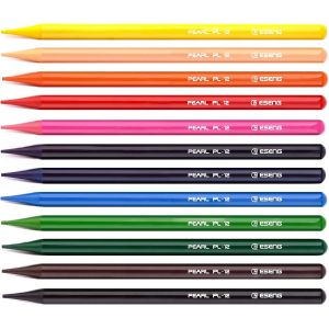 Eryi-® Set De Crayons De Couleur À Mine Solide Pearl Pl-12, Set De Crayons De Dessin 12 Couleurs, Pour Livre De Coloriage, Pour Tout Niveau D'artiste, Du Débutant Au Professionnel. - Neuf