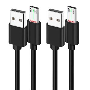 2x 1M Câbles Micro USB à Pointe Extra Longue pour Téléphones Blackview OSCAL S60 (Pro) BV4000 BV4900 BV4900s BV5500 Plus BV5800 BV6000 BV6000s|Oukitel WP12 WP8 Pro WP6|Ulefone Armor X9 X7 Pro X6 X5 - Neuf