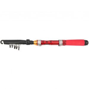 Canne à PêChe TéLescopique Ultra-Courte Pour Lancer D'appâTs Durs, Canne Rotative Portable, Fournitures De PêChe (1.5m/4,9 Pieds (Canne à PêChe Uniquement)) - Neuf