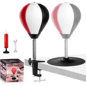 Sac De Frappe De Bureau, Sac De Boxe De Bureau, Punching Ball Avec Ventouse Super R&eacute;sistante Et Pince De Bureau Pour Table Et Comptoirs De Bureau, Cadeau Amusant Pour Amis Ou Coll&egrave;gues - Neuf