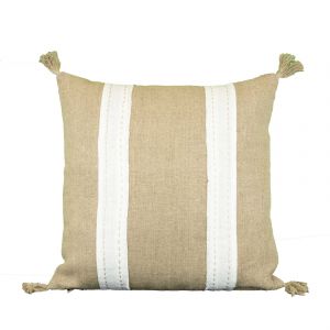 Coussin En Lin Et Coton D&eacute;houssable - Neuf