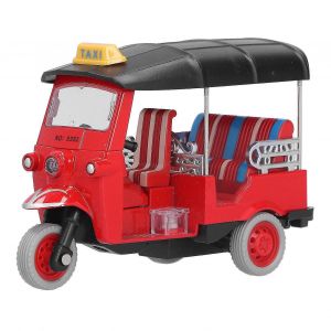 Pull Back Thai Tricycle Simulation Alloy Tuk Tuk Car Model Toy Children Vehicle Toy - Mxbc-Rouge - Neuf
