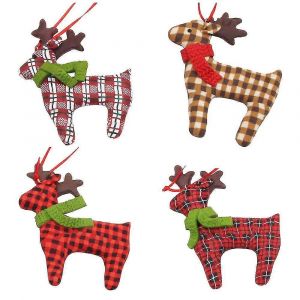 4pcs Ornements Pour Arbres de No&euml;l Figurines Ornements Pour Arbres de No&euml;l de la Pendaison D&eacute;corations - Neuf