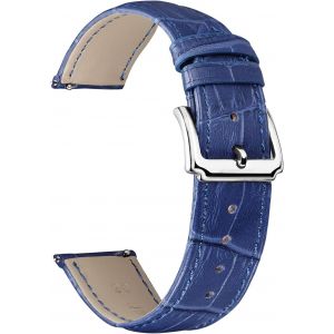 Kal-Bracelet De Montre En Cuir Véritable Remplacement Bracelets Montres À Dégagement Rapide Pour Homme Femme Avec 10 Couleurs (10mm,12mm,14mm,15mm,16mm,17mm,18mm,19mm,20mm,21mm,22mm,23mm,24mm) - Neuf