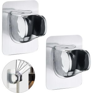KGABERY-Support De Douche,Support Douche Sans Percage ColleSupport Pommeau De Douche Universel,Support Douchette Mural Charge Pour Pommeau De Douche Douchette Salle De Bain - Neuf