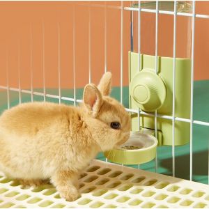 Green Rabbit Distributeur D'eau, 600ml De La Pendaison De Lapin Automatique Buveur De Cobaye Biberon Anti-Goutte À Goutte Hamster Chargeur Pour Lapin, Chinchilla, Cochon De Guinée Hérisson Ferret - Neuf