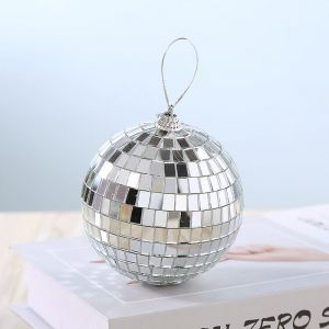 Pack de mini disco boule de miroir sous la forme d'un arbre de Noël - Neuf
