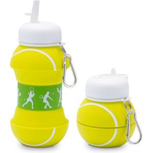 Tennis Bouteille D'eau Pour Enfants,Bouteille D'eau De Sport Pliable,Gourde Tennis,Gourde Pliable Pour L'école,Les Loisirs Et Le Spor¿550ml¿ - Neuf