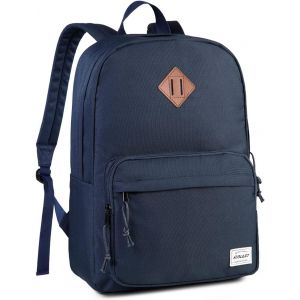 KALSC-Sac A Dos College,Loisir Sacs À Dos Femme Homme Grand Cartables Scolaires Leger Sac A Dos Enfant Sac Lycee Pour École Voyage Affaires Travail Bleu - Neuf