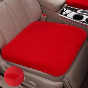 Polym&egrave;res De Protection Universels En Peluche De Lapin Pour Si&egrave;ge Avant Et Arri&egrave;re De Voiture,Accessoires D'Int&eacute;rieur Chauds Et Doux,Ne Tombent Pas,Hiver.Red. - Neuf