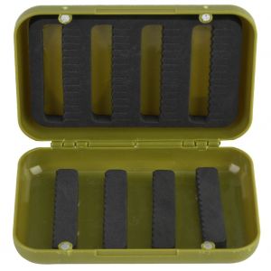 Boite De Peche A La Mouche Portable Double Face Avec Coussin En Mousse Et Etui Pour Leurres - Neuf