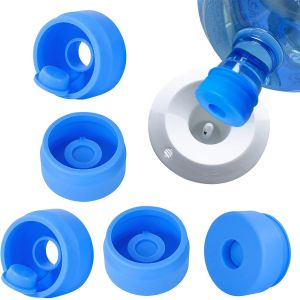 3 Et 5 Gallons D'eau De La Cruche De La Pac, Silicone, Réutilisable Remplacement De La Pac, Non Déversement Des Bouchons De Bouteille De 55mm De L'eau En Bouteille Distributeur De Bouchons - Neuf