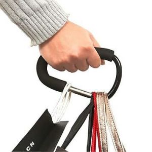 Poussette Crochets - Lot De 2 Xl 16cm (6.3"") Polyvalent Crochet Clips - Pour La Maman Sacs À Provisions, Sacs À Couches Bébé, Épicerie, Vêtements, Sac À Main (Poussette Accessoires) - Neuf