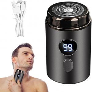 Mini Rasoir &Eacute;lectrique Portable, Rechargeable Par Usb, 15 Lames En Acier Inoxydable, Humide Et Sec, &Eacute;tanche, Faible Bruit, Moteur Haute Vitesse, Rasage Pr&eacute;cis Et Indolore Gris - Neuf
